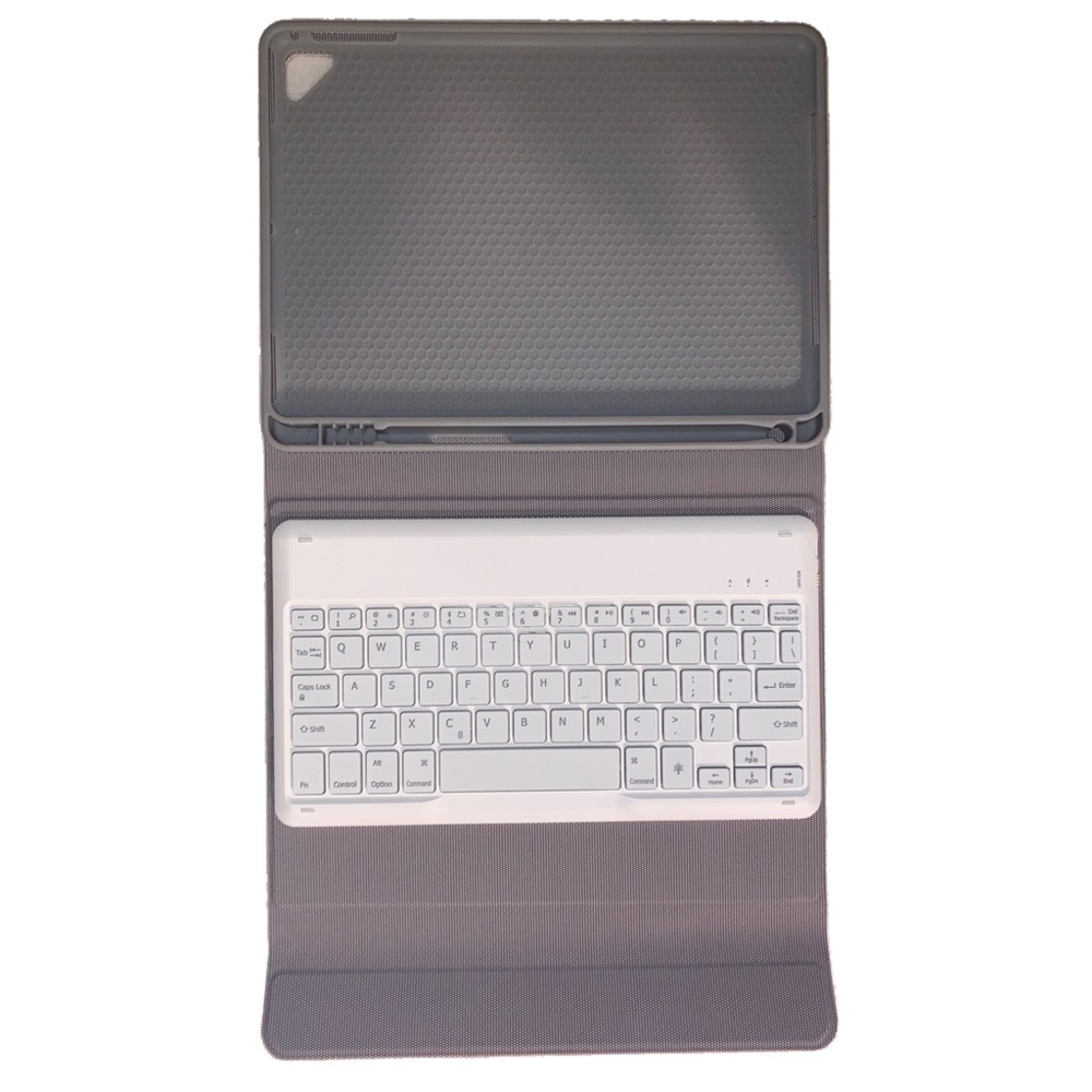 Jelly Comb Folio Case 7/8/9 Gen iPad 10.2” w/Bluetooth Keyboard, Rose Gold